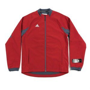 Adidas Dugout Warm Jacket Baseball Full Zip Red